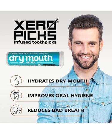 Xero Picks Dry Mouth - Wintergreen Infused Toothpicks for Fresh Breath & Dry Mouth Relief - Buy Online on GoSupps.com