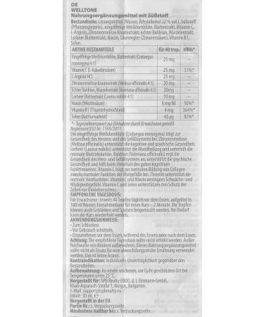 WELLTONE - Food Supplement l Natural | Cardiovascular Wellness | Liquid Extract Drops 30 ml | Vegan or Vegan - Buy Online on GoSupps.com