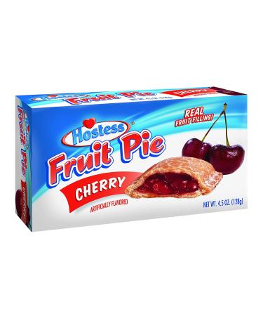 Hostess Fruit Pies Cherry 4.5 oz - Pack of 8 | Delicious Snack Treats - Buy Online on GoSupps.com