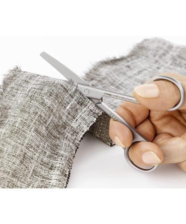 Professional 14 cm Stainless Steel Round Mud Scissors for Home & Garden Use - Ideal for Florists & DIY Projects - Buy Online on GoSupps.com