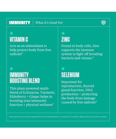 Health By Habit Immunity Supplement - 60 Capsules | Echinacea, Elderberry, Zinc Blend | Boost Immune Health | Vegan, Non-GMO, Sugar Free - Buy Online on GoSupps.com
