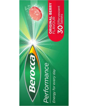 Buy Berocca Performance 30 Effervescent Tablets - Original Berry Flavor Caffeine-Free - International Shipping Available - Buy Online on GoSupps.com