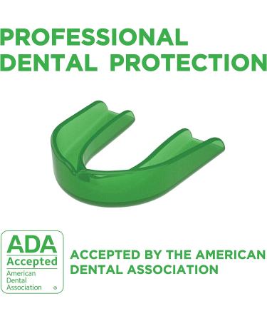 Delta Dental Athletic Mouth Guard 2 Pack - ADA Accepted for Contact Sports - 2X Impact Absorption - Works with Braces - Adult Clear - Buy Online on GoSupps.com