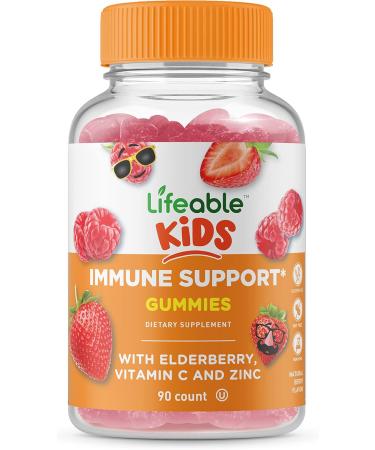 Lifeable Probiotic 2 Billion CFU Kids + Immune Support Kids Gummies Bundle - Great Tasting Vitamin Supplement Gluten Free GMO Free Chewable Gummy - Buy Online on GoSupps.com