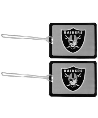 Siskiyou NFL Oakland Raiders Vinyl Luggage Tag, 2pk, Black, One Size - Buy Online on GoSupps.com
