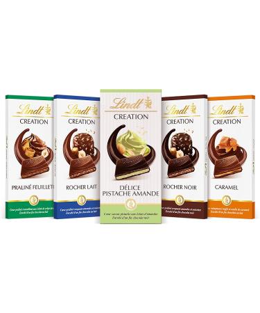 Lindt - D lice Pistachio Eclats D'Almonds CREATION Tablet - Dark Chocolate 150 g - Buy Online on GoSupps.com