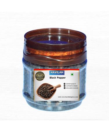 Havilah Black Pepper 450 Grams - Premiaum Quality Whole Spices Kali Mirch Black Peppercorns Perfect for Grinding and Seasoning Rich Flavor Freshly Packed Pepper Whole 1 g (Pack of 1)