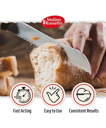 Molino Rossetto Instant Rapid-Rise Dry Yeast - Premium Mother Yeast for Baking Bread, Cake, Pizza Dough - 3.5 oz (2 Pack) - Buy Online on GoSupps.com