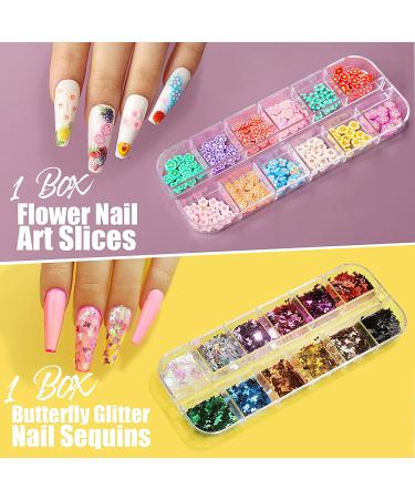 Teenitor Nail Art Decoration Kit - 50 Sheets Stickers, Water Decals, Rhinestones, Glitter, Foils, Striping Tape, Flowers Slices - Buy Online on GoSupps.com