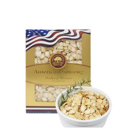 American Ginseng Slices from Wisconsin (Sliced Ginseng Root Wisconsin Grown!Most People Use It to Make Ginseng Tea! Good for Health! (American Ginseng Slices (Small Round) 1 Box of 4 Ounces)