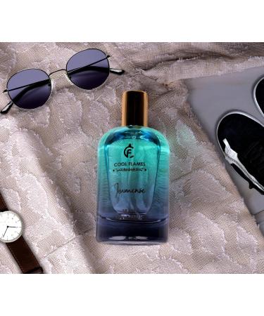 Cool Flames Luxury Immense Unisex Eau De Parfum with Lemon Lily of the Valley Saffron Cedar & Sandalwood Premium Long Lasting Citrus & Spicy Fragrance Scent Perfume for Men & Women 100 ML - Buy Online on GoSupps.com