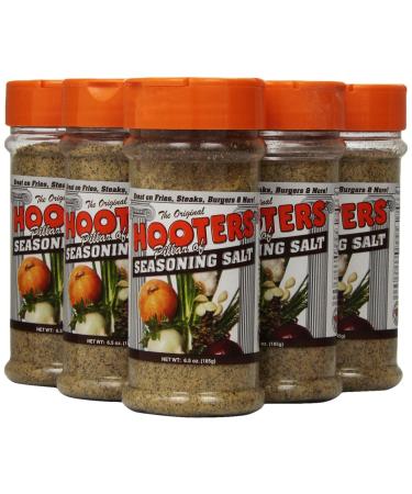 Hooter's Seasoning Salt 6.5oz (Pack of 6) - Authentic Blend for Flavorful Dishes - Buy Online on GoSupps.com