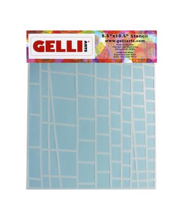 Gelli Arts Stencils (Ladder 8x10) 33 x 22.9 x 0.1 cm White