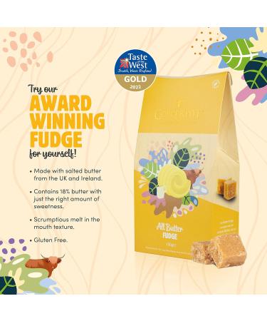 Copperpot Cornish Fudge Gift Box - Butter Fudge Salted Caramel & Clotted Cream | Gluten-Free & Vegetarian | 3 x 150g | International Shipping - Buy Online on GoSupps.com