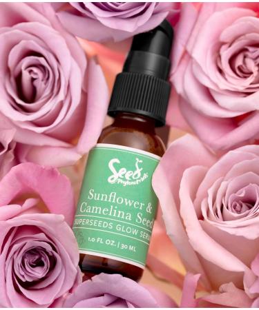 Natural Superseeds Glow Serum | Sustainable Vegan Clean Beauty | 1 fl oz (30 ml) - Radiant Skin Formula - Buy Online on GoSupps.com