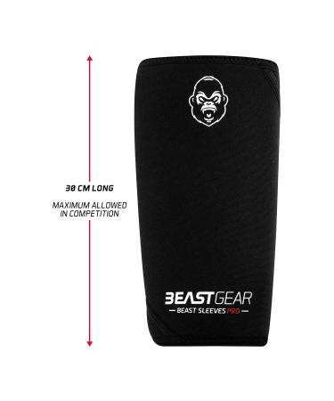 Beast Gear 7mm Pro Advanced Neoprene Double Layer Compression Knee Pads - XL Support & Protection | International Shipping Available - Buy Online on GoSupps.com