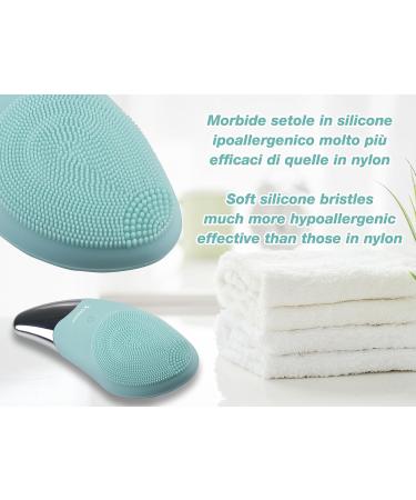 BEPER P302VIS002 Facial Cleansing Brush USB - Electric Silicone Brush for All Skin Types - Buy Online on GoSupps.com