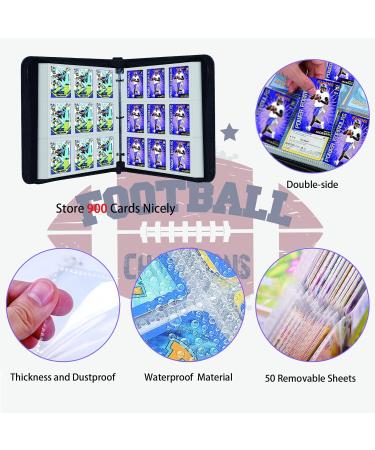 900 Pockets Football Card Binder - Trading Card Holder Album with Sleeves Protectors for Sports Cards - Buy Online on GoSupps.com
