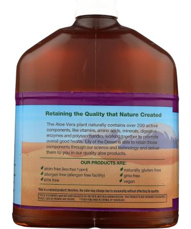 Lily of The Desert Preservative-Free Aloe Vera 1 gal - Pure and Organic - Buy Online on GoSupps.com