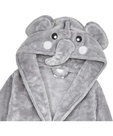 Baby Elephant Hooded Dressing Gown | Cute Animal Face Detail | 5-6 Years - Buy Online on GoSupps.com