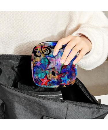 MUOOUM Tropical Leaves & Flowers Storage Bag for Women's Bandages & Menstrual Cup - Portable with Zipper Perfect for Teens & Women - Buy Online on GoSupps.com