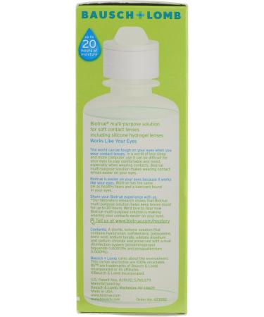 Bausch + Lomb BioTrue Multi-Purpose Solution 4 oz - Hydrate & Cleanse Contact Lenses | Shop Now - Buy Online on GoSupps.com