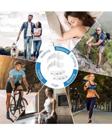 4-Piece Silicone Toe Spreader & Separator | Hammer Toe Correction for Hallux Valgus | Unisex Transparent Design - Buy Online on GoSupps.com