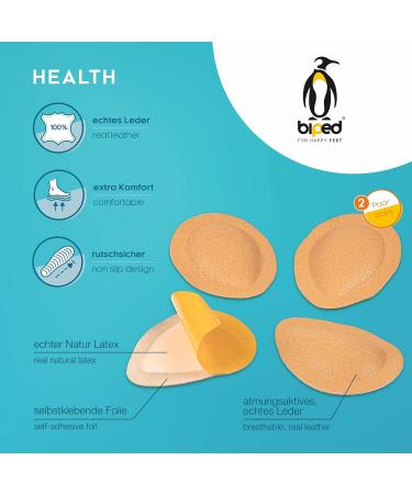 Buy Biped Leather Orthopedic Spreading Foot Pelots - Retrocapital Support (Size 43-46) for Shoes & Sandals | International Shipping Available - Buy Online on GoSupps.com