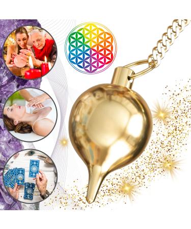 Radiesthesia Pendulum Water Drop Oracle/Esoteric Pendulum Gold 30 Gr - Buy Online on GoSupps.com