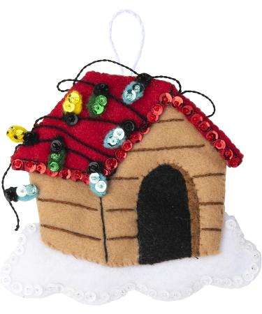 Bucilla Christmas Dogs Felt Applique Ornament Kit - Set of 6 | Holiday Craft Supplies - Buy Online on GoSupps.com