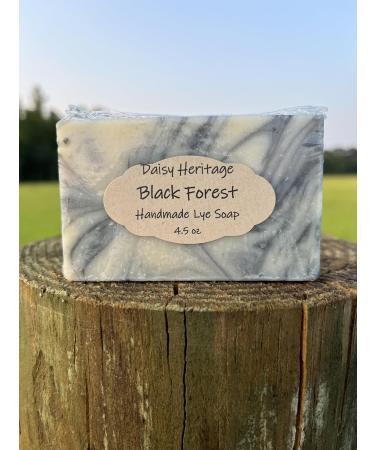 Daisy Heritage Black Forest Handmade Lye Soap - All Natural Plant-Based Chemical-Free 4.5 oz Bar - Suitable for All Skin Types - Made in the USA - Buy Online on GoSupps.com