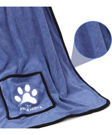 Nobleza Microfiber Dog Towel - Extra Absorbent & Quick Dry Cloth (106x66cm) for All Dogs & Cats - Soft & Durable Pet Drying Towel - Buy Online on GoSupps.com