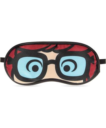 Mad Beauty Scooby-Doo Velma Glasses Eye Mask | Plush Backing, Comfortable & Fun Nerdy Design for Better Sleep and Stress Relief - Buy Online on GoSupps.com