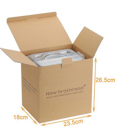 4-Layer Stackable Clear Storage Box for 80 Spools of Embroidery & Sewing Thread | Ideal Organizer for Craft Supplies (H2.2 x W1.69 Spool Size) - Buy Online on GoSupps.com