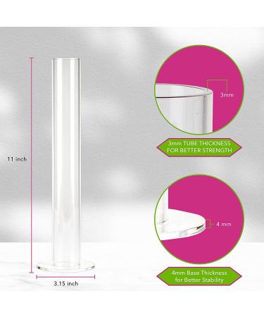 Clear Acrylic Strawbre Scrunchie Holder Stand Organizer - Hair Tie & Jewelry Storage for Teen Girls | VSCO Room Decor & Gift - 11 Inches - Buy Online on GoSupps.com