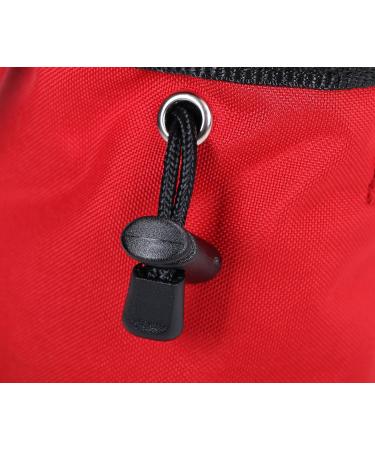 AMC Rock Climbing Panda Chalk Bag with Zipper Pocket - Red (6H x 4D) - Buy Online on GoSupps.com