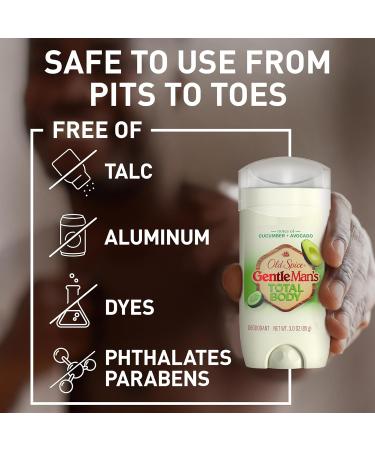 Old Spice Whole Body Deodorant for Men Total Body Deodorant Cucumber + Avocado Aluminum Free Deodorant Stick for 24/7 Freshness // Dermatologist Tested Whole Body Deodorant 3.0 oz - Buy Online on GoSupps.com
