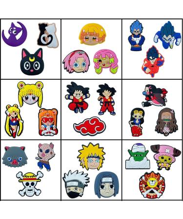 Shoe Charms for Boys Girls | Cool Cartoon Anime Charms for Kids & Men | Crock Charms for Bracelets & Sandals - Set of 50 - Buy Online on GoSupps.com