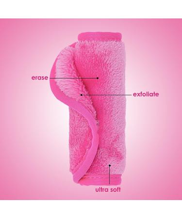 MakeUp Eraser Mini: Erase All Makeup with Just Water - Including Waterproof Mascara, Eyeliner, Foundation, Lipstick | Original Pink - Buy Online on GoSupps.com