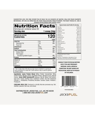 Jocko Fuel M lk Whey Protein Powder 22g Protein - Low Sugar Monk Fruit Blend - Muscle Recovery & Growth Packaging May Vary (26 Servings Chocolate Milkshake) Chocolate Milkshake 2 Pound (Pack of 1) - Buy Online on GoSupps.com