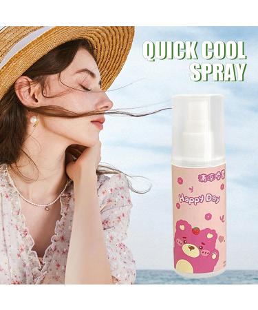 Buerfu Cooling Spray For Skin - 80ml Full Body Cooling Mist - Instantly Reduce Temperature Spray Small Lightweight Refreshing Protective Skin-friendly Spray For Face And Body Bear - Buy Online on GoSupps.com