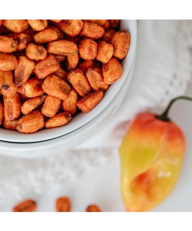 LOVE CORN Spicy Habanero Chilli - 1.6oz x10 Bags | Crunchy Corn Snack | Non-GMO, Gluten-Free, Vegan | Low-Sugar | Plant-Based Deliciousness - Buy Online on GoSupps.com