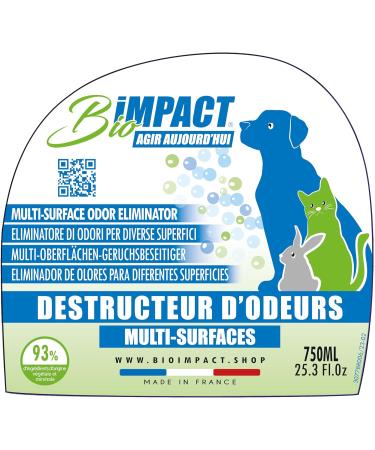 BioIMPACT ORMANT ROMBERS - Odor Neutralizers for Dog & Cat Urine - 2x750ml - Effective Surface Cleaner - Buy Online on GoSupps.com