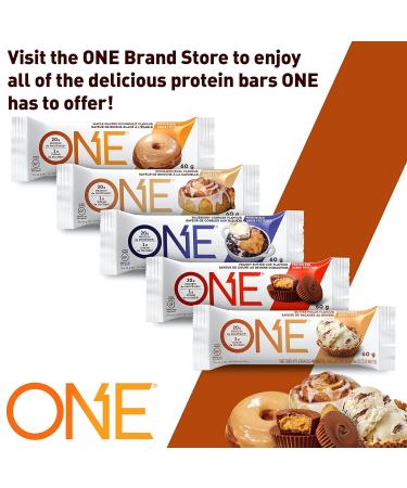 ONE Coffee Shop Caffeinated Protein Bars Caramel Macchiato Gluten Free with 20g Protein and 65mg of Caffeine Energy Pantry Staples 2.12 oz (12 Count) Packaging May Vary - Buy Online on GoSupps.com