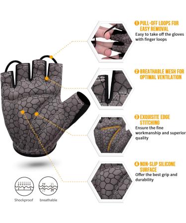 Buy Bildeg Fingerless Bicycle Gloves - Breathable Slip-Resistant Cycling Gloves for Men & Women | MTB Fitness Gear - Buy Online on GoSupps.com
