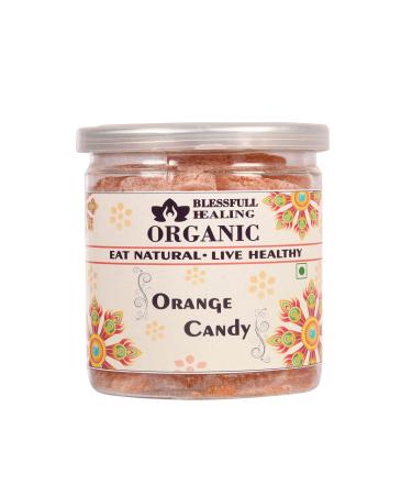 Blessfull Healing Organic Orange Candy 400 Gram Airtight Container (Packing May Vary)