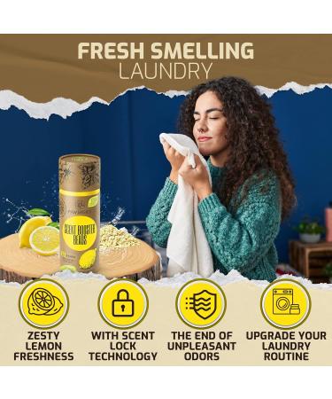 Wild Lemon Scent Boosters for Washer - Bulk Laundry Beads & Odor Eliminator Pods for Fresh Clothes | International Shipping Available - Buy Online on GoSupps.com