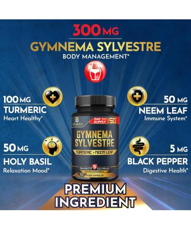 WELBUDA Gymnema Sylvestre Capsules - Super Extract Supplement - 150 Counts for 5 Months - Buy Online on GoSupps.com