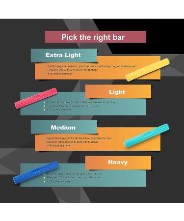 Resistance Bar for Physical Therapy - Flexbar for Tennis Elbow, Wrist Strengthener, Golf Hand Grip - X-Light Yellow 6lbs - Rehab, Tendonitis Pain, Injury Recovery - Rehabilitation Equipment - Buy Online on GoSupps.com