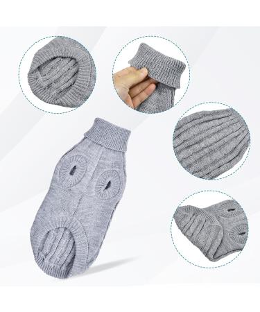 Dog Sweater Turtleneck Dog Jumper Winter Knitted Pet Pullover Warm Puppy Sweater Coat Vest Knitwear Clothes Crochet Dog Apparel for Small Medium Dogs and Cats Autumn Winter Indoor Outdoor (S) - Buy Online on GoSupps.com